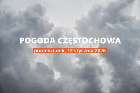 Częstochowa: czy dziś będzie padać? Temperatura i opady, 12 stycznia 2026