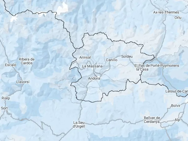 Mapa Andora