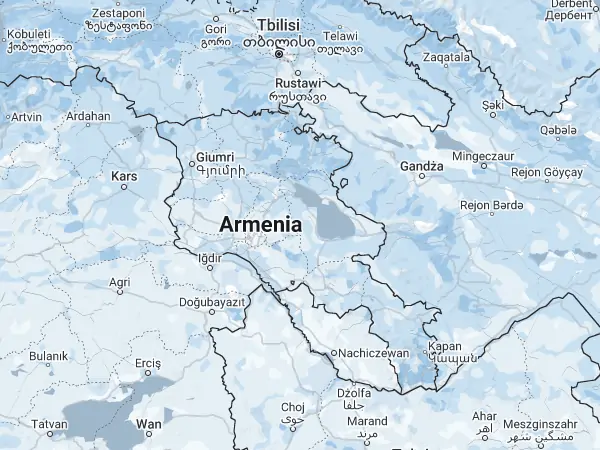 Mapa Armenia