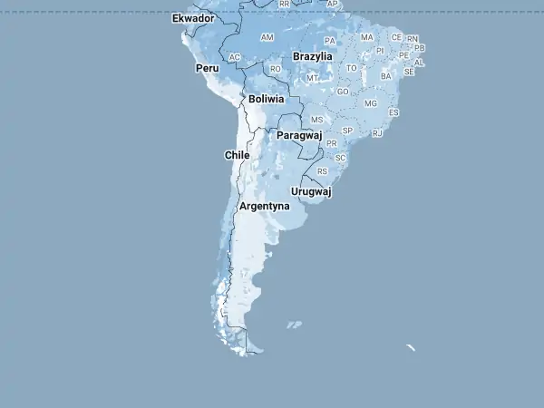 Mapa Argentyna