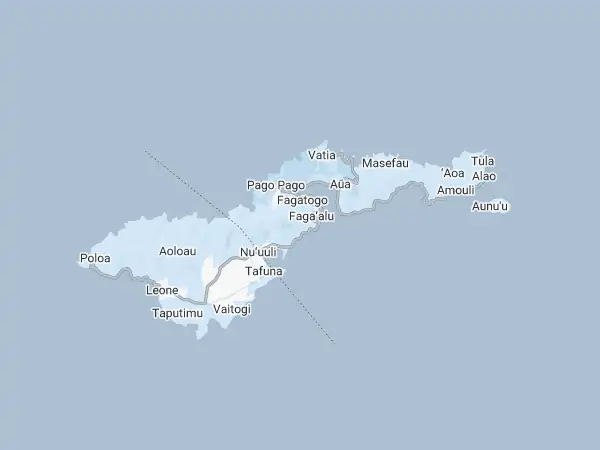 Mapa: Samoa Amerykańskie