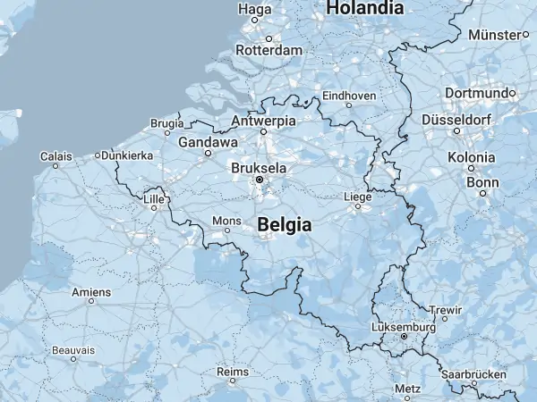 Mapa Belgia