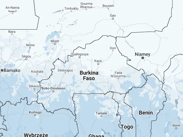 Mapa: Burkina Faso Mapa: Burkina Faso