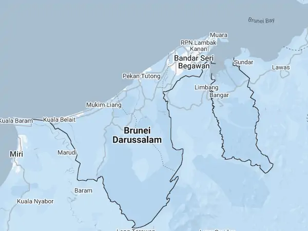 Mapa Brunei Darussalam