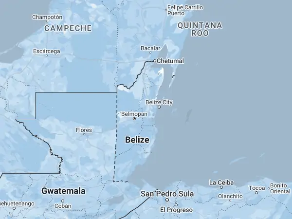 Mapa Belize