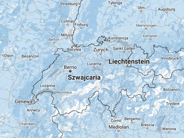 Mapa Szwajcaria