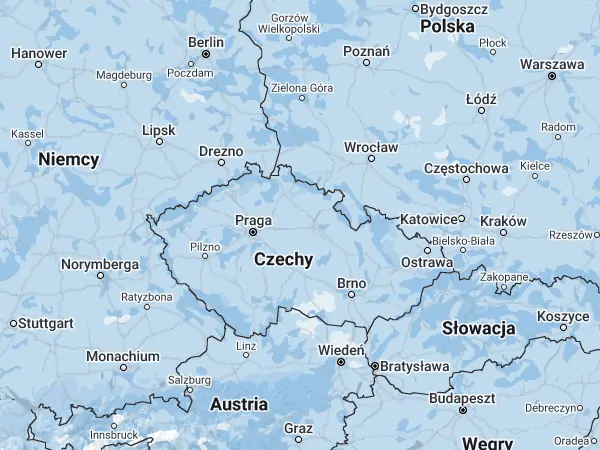 Mapa Czechy