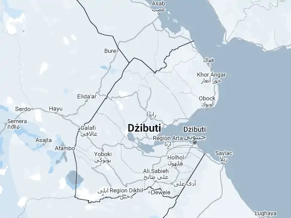 Mapa: Dżibuti