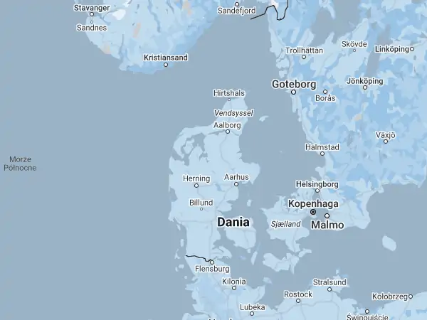 Mapa Dania