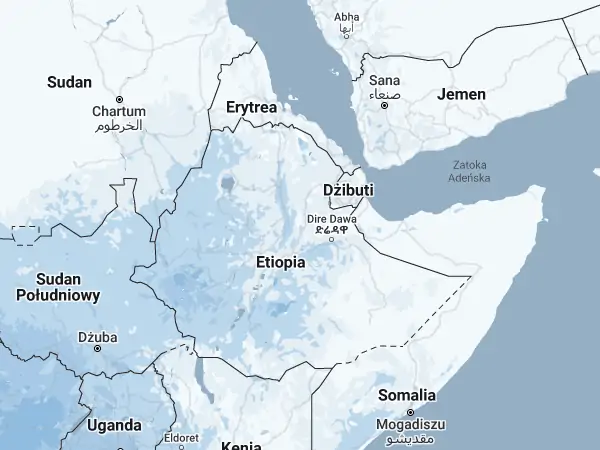 Mapa Etiopia