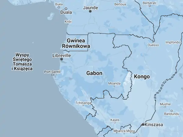 Mapa: Gabon