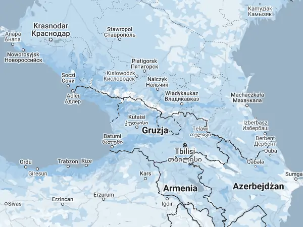 Mapa Gruzja