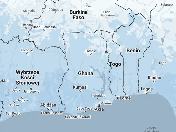 Mapa Ghana