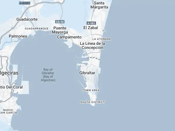 Mapa: Gibraltar
