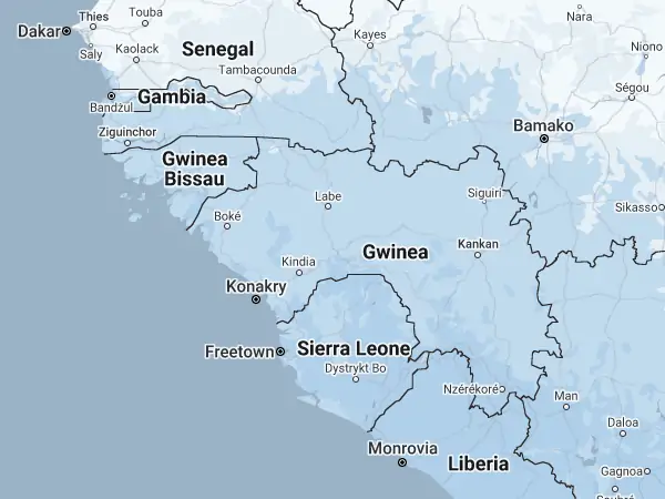 Mapa: Gwinea