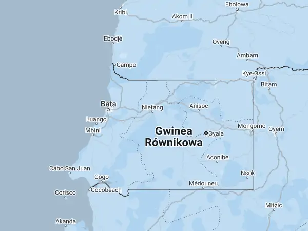Mapa: Gwinea Równikowa Mapa: Gwinea Równikowa