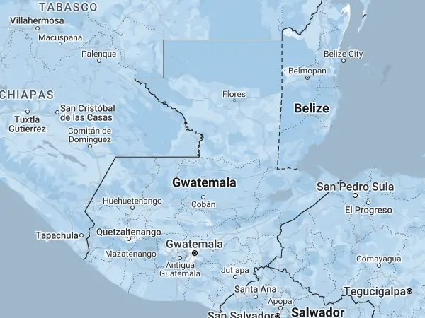 Mapa Gwatemala