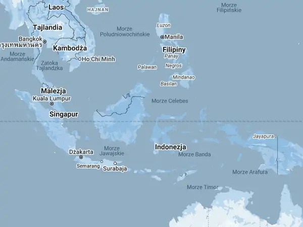 Mapa Indonezja