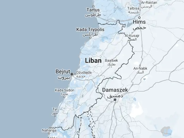 Mapa Liban