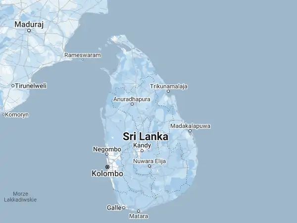 Mapa Sri Lanka