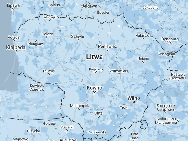 Mapa Litwa