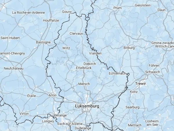 Mapa Luksemburg
