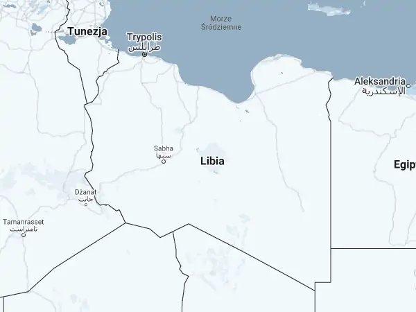 Mapa Libia