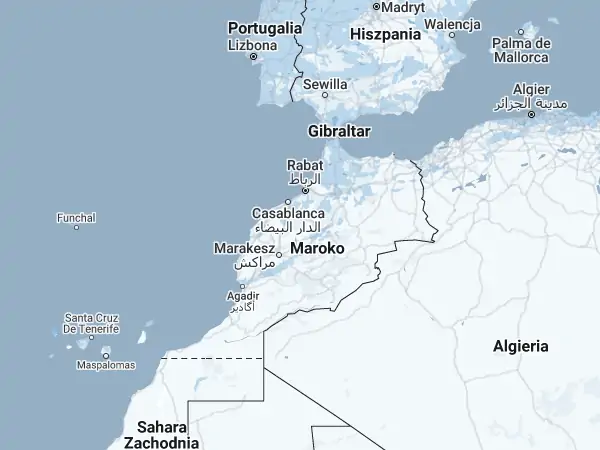 Mapa Maroko