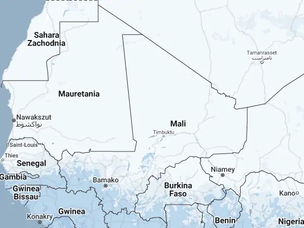 Mapa: Mali