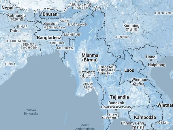 Mapa Mjanma