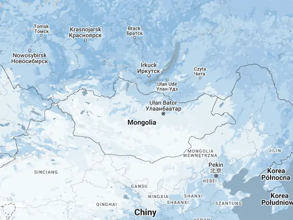 Mapa Mongolia