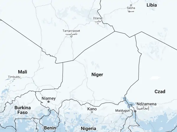 Mapa: Niger