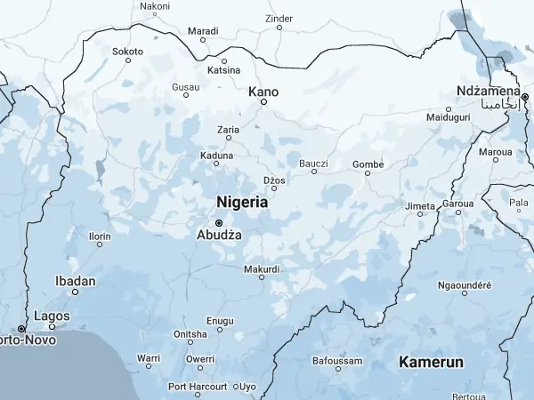 Mapa Nigeria