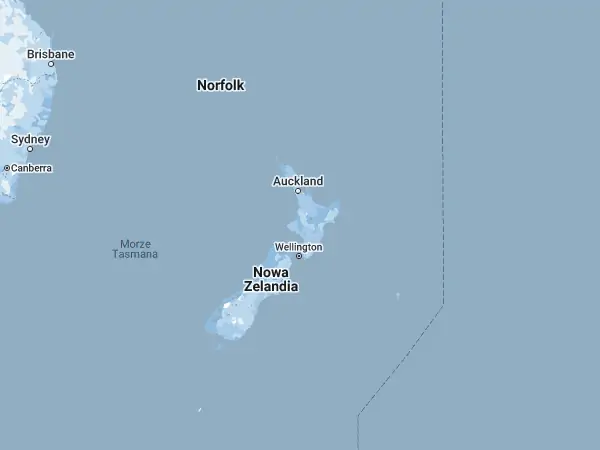 Mapa Nowa Zelandia