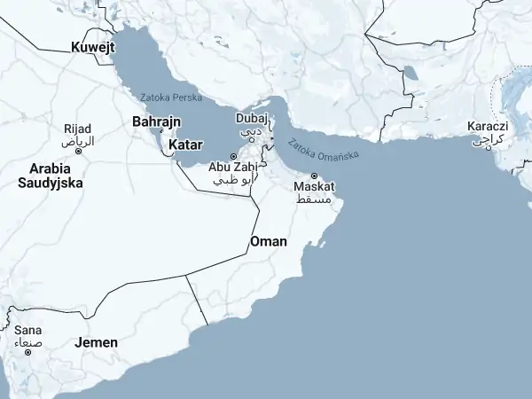 Mapa Oman