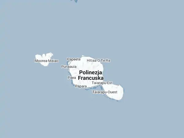 Mapa Polinezja Francuska