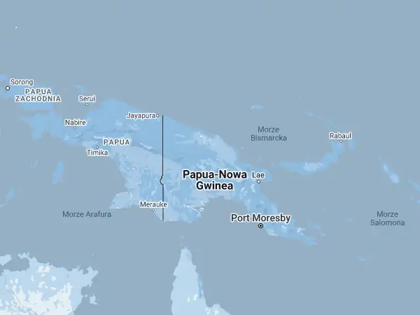 Mapa Papua Nowa Gwinea