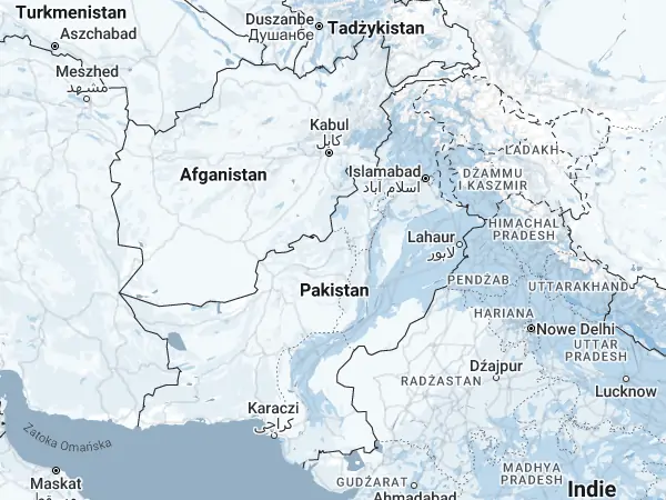 Mapa Pakistan
