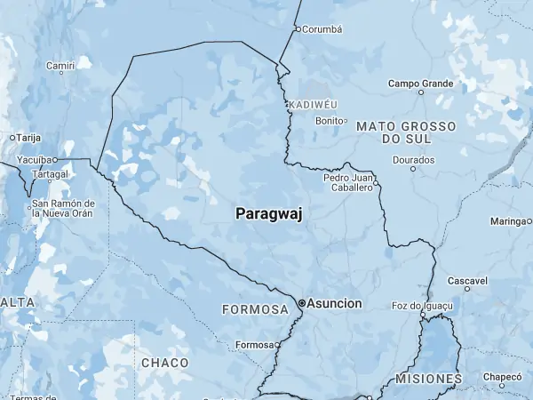 Mapa Paragwaj