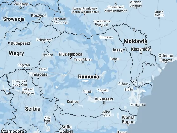 Mapa Rumunia