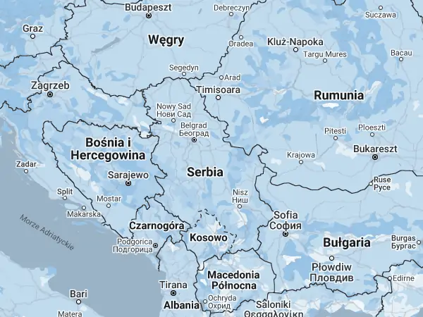 Mapa Serbia