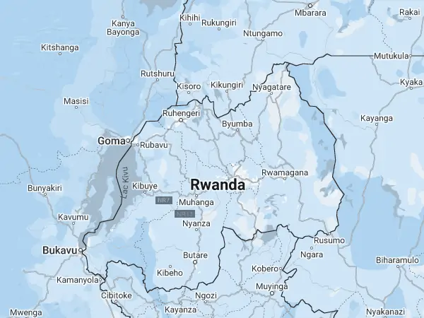 Mapa Rwanda