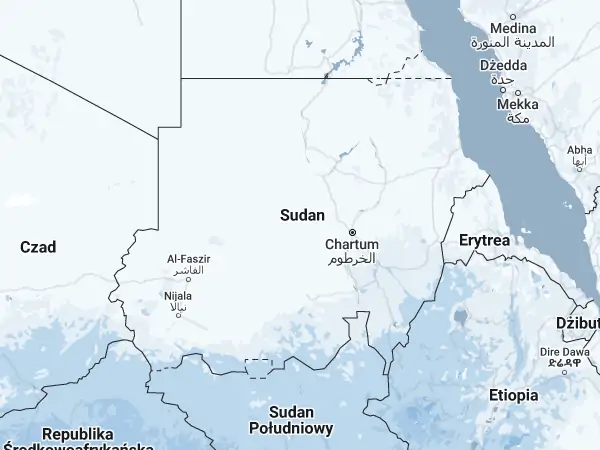 Mapa Sudan