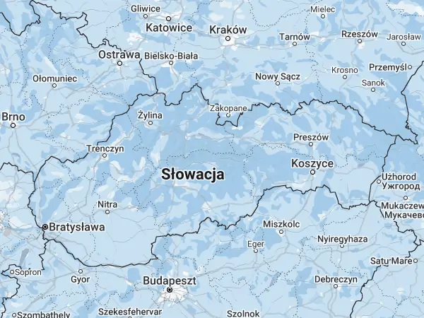 Mapa Słowacja