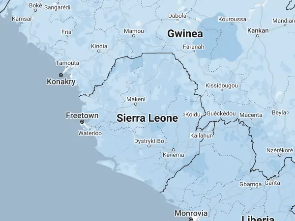 Mapa: Sierra Leone