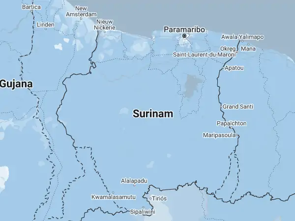 Mapa Surinam