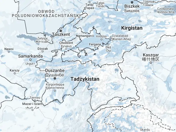 Mapa Tadżykistan