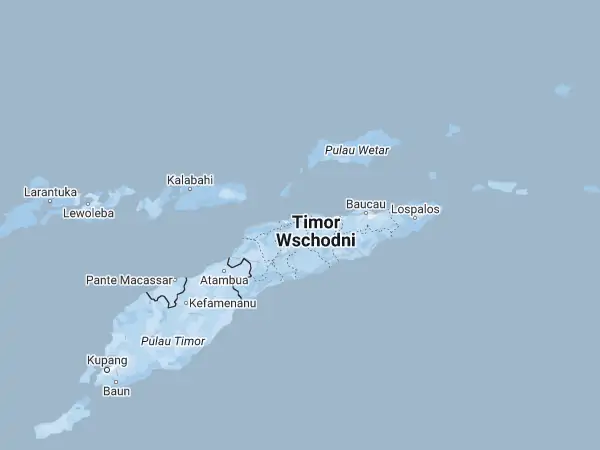 Mapa: Timor Wschodni