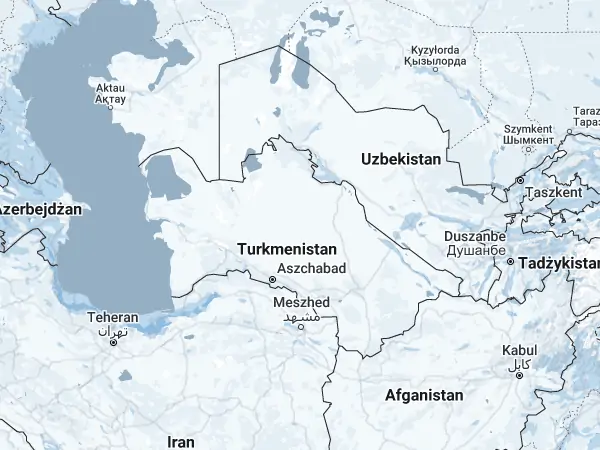 Mapa: Turkmenistan