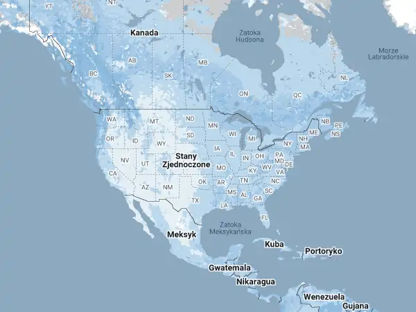 Mapa Stany Zjednoczone